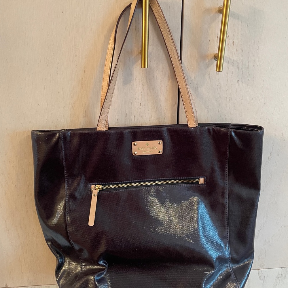 Kate Spade Black and Tan Tote Bag